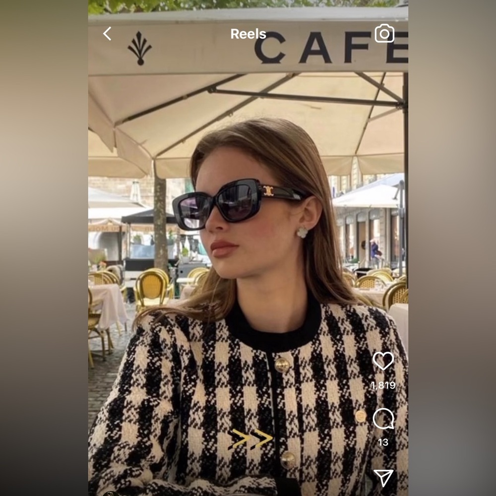 Maje Plaid Print Evening Jacket